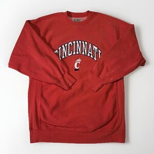Vintage Cincinnati Bearcats Sweatshirt Steve & Barry’s XL Red Crewneck Pullover